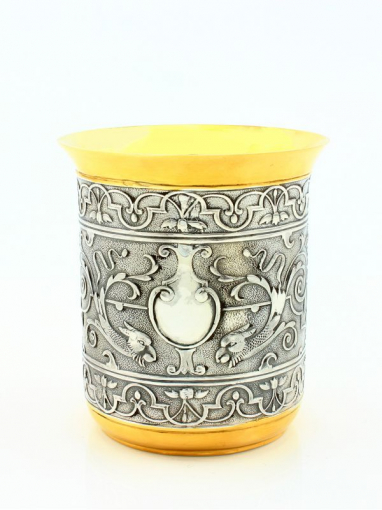 Серебряный Стакан с драконами