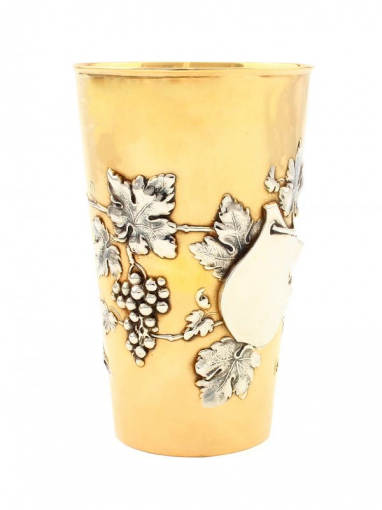 Серебряный стакан Виноград