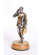 Серебреная Статуэтка Бизнесмен