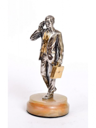 Серебреная Статуэтка Бизнесмен