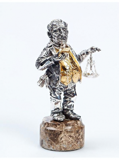 Серебреная Статуэтка Еврей Изя