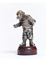 Серебреная Статуэтка Еврей с часами