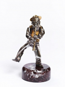 Серебреная Статуэтка Еврей с флейтой