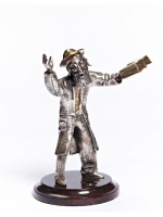 Серебреная Статуэтка Еврей с книгой