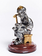 Серебреная Статуэтка Еврей-сапожник