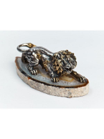 Серебреная Статуэтка Лев