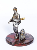 Серебреная Статуэтка Охотник 160