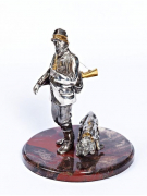 Серебреная Статуэтка Охотник 160