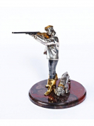 Серебреная Статуэтка Охотник 639