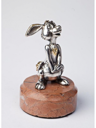 Серебреная Статуэтка Зайчик 1165
