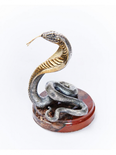 Серебреная Статуэтка Змея