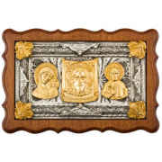 Триптих автомобильный (серебро, золото)