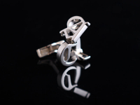 Запонки с инициалами "АС"