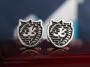Серебряные запонки "Герб"