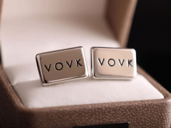 Запонки с логотипом "VOVK"