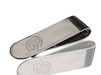 Серебряный зажим для денег с логотипом